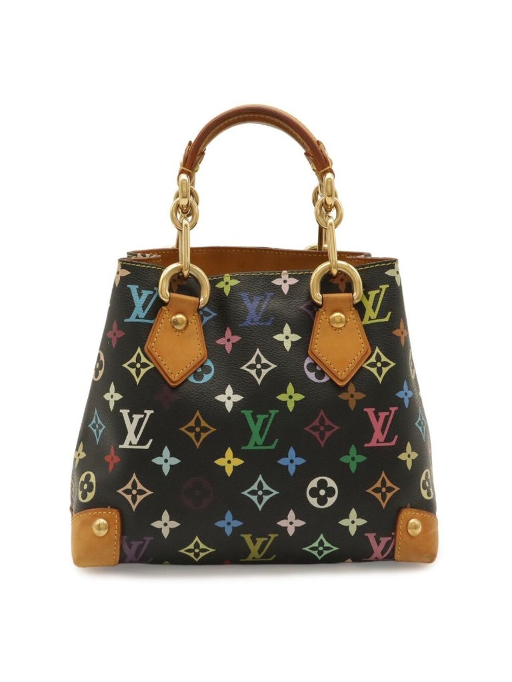Louis Vuitton Monogram Multicolor Audra Handbag Chain Noir Black